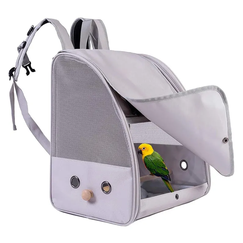 حقيبة تهوية شبكية للتنفس-حاملة ببغاء للطيور