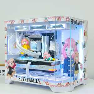 <strong>Excellent</strong> Quality Newest Design SPY FAMILY Anya M-Atx Gaming <strong>Computer</strong> <strong>Cases</strong> for Home Use Customized PC Tempered Glass Game <strong>Case</strong> - Product Image 1