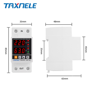 40A 63A 80A 100A 230V ajustable sobre voltaje bajo voltaje Protector relé límite sobre protección actual pantalla Digital Dual - Product Image 6