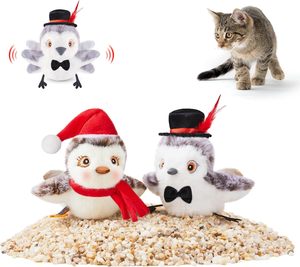 屋内ペットの動き羽ばたき鳥フライングタッチなし起動子猫おもちゃエクササイズすべての品種キッカーキャットニップ猫インタラクティブおもちゃボール - Product Image 3