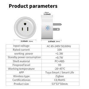Smart WIFI Socket US Plug 16A Adapter Smart Life Tuya App Remote Control Electronic Outlet <strong>Timer</strong> Work <strong>With</strong> Alexa Google Home - Product Image 6