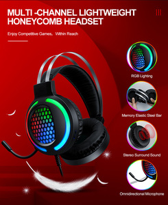 Multifuncional 4 en 1 Computadora y almohadilla móvil PC Gamer Set LED Teclado profesional para juegos Ratón y auriculares - Product Image 6