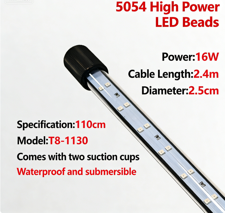 Bande LED double rangée 110 cm - Lumière à intensification des couleurs