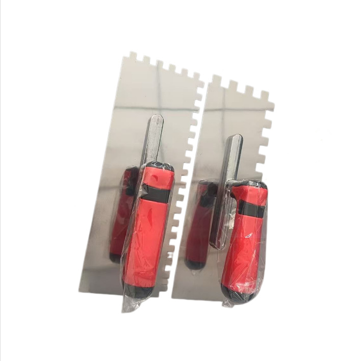 Acier inoxydable 66+10*10 bord denté, ensemble de 2 pièces, 28*10cm PP+TPR