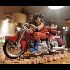 16cmアニメGKDBZ悟空悟飯父と息子のオートバイアクションフィギュアPVCモデルおもちゃギフト用
