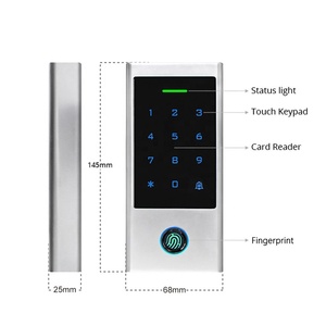 Fingerprint 125KHz <strong>Card</strong> Smart Door Access Control System with Touch Keypad Waterproof IP66 WIFI Tuya Access Control Reader