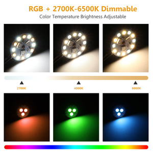 Tuya App Controlled Intelligent <strong>G4</strong> <strong>LED</strong> Bulb DC10-30V RGBW 1600 Kinds of Color Brightness Dimming and Color Changeable <strong>G4</strong> <strong>LED</strong>
