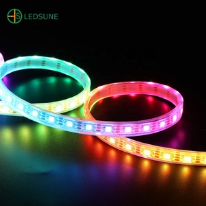 5V 12V 24V แอดเดรสพิกเซล RGB Ruban LED โปรแกรม WS2812 WS2812B RGBIC กลางแจ้งกันน้ํา Dream แอดเดรส LED Strip Light