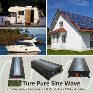 WZRELB3.5kw純粋な正弦波インバーター12v24v48vDcから100V/110V/120V Ac3500wソーラーオフグリッドインバーター