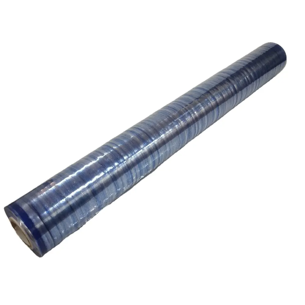 Hochwertige blaue transparente Stretch folie Kein klebriger weicher PVC-Extrusion styp für Matratzen verpackungen Hergestellt