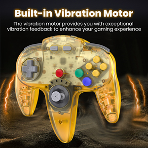 Wireless <strong>N64</strong> Switch Online <strong>Controller</strong> GamePad +2.4G USB Receiver for Nintendo Switch PC MAC <strong>Raspberry</strong> <strong>Pi</strong> w/Built in Rumble Pak