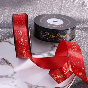 2025 New Factory Price <strong>Custom</strong> Satin <strong>Bow</strong> Ribbon With Printer <strong>Elastic</strong> <strong>Bows</strong> Gift Wrapping Ribbon for Gift With <strong>Elastic</strong> <strong>Loop</strong> - Product Image 3