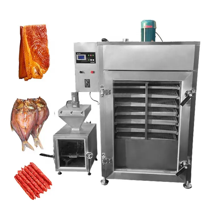 Máquina eléctrica para fumar carne, pescado, salchichas, Comercial