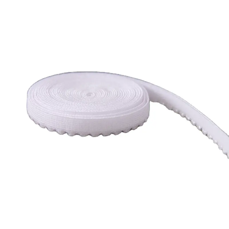 8mm hochwertiges, geschmeidiges Picot-Gummiband für Kleidung, gewebtes elastisches Spandex-Gurtband für BH