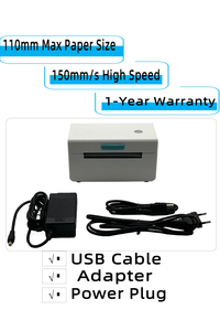 Küçük iş için 203dpi çözünürlük etiket yazıcı makinesi 110mm termal etiket nakliye yazıcı barkod yazıcı fabrika kullanımı - Product Image 3