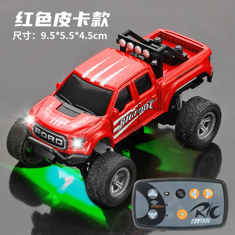 Mini coche de aleación con control remoto - Modelo carpincho rojo