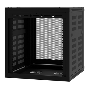 Duvara monte sunucu rafı ön monte Fan 2X 1U raflar 12U ağ rafı ile Network dolabı raf - Product Image 4