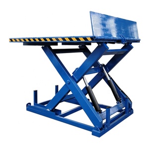 Novo 300kg Capacidade de Carga Hidráulica Mesas Elevatórias Boa Estabilidade Scissor Lift on Tracks e Plataforma Elevatória Do Carro para Armazém