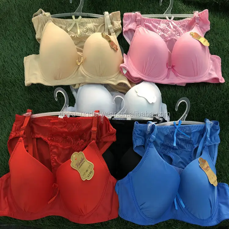 1.5 Dollars WXTZ006 Wholesale nice looking big cup bra panty set, bra brief sets women, women bra and panty