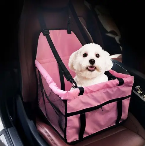 Suporte para assento de carro para cachorros, protetor de assento para cachorro, rede de proteção, portátil e dobrável, tapete respirável para viagem