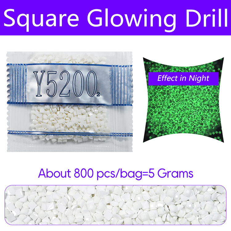 Square Glowing Drill - Big Bag