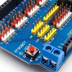 V5 Sensorschild Erweiterungsplatte Schild für Arduino UNO R3 V5.0 elektronisches Modul Sensorschild V5 Erweiterungsplatte