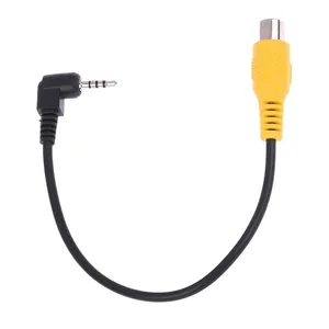 1 adet AV Video kablosu adaptörü 2.5mm AV Jack erkek tak RCA dişi adaptör kablo GPS ve arka kamera için dönüştürücü kablosu - Product Image 4