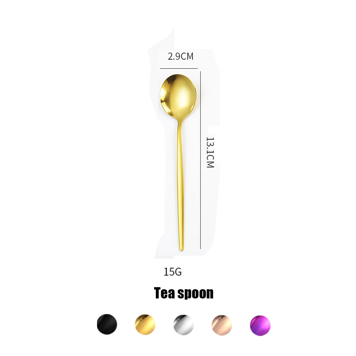Gold tea spoon