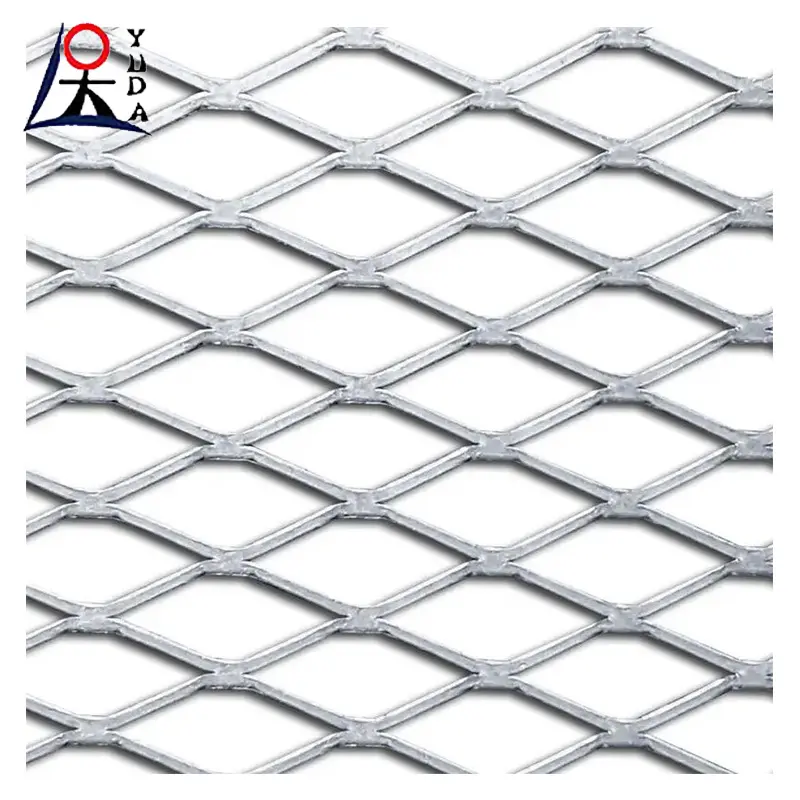 Nhà máy cung cấp thép mạ kẽm tấm lưới tấm lỗ nhỏ kim cương Bộ lọc không khí mở rộng lưới kim loại cuộn cho hàng rào