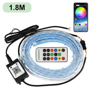 ไฟ LED ฝากระโปรงรถยนต์1.8ม. หลากสี RGB 12V LED ไฟวิ่งกลางวันไฟควบคุมแอปรีโมทสำหรับฝาครอบเครื่องยนต์รถยนต์ - Product Image 1