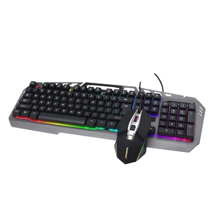 Combo de teclado y ratón para juegos con logotipo personalizado, ordenador portátil de escritorio, juego de teclado y ratón LED con cable - Product Image 2