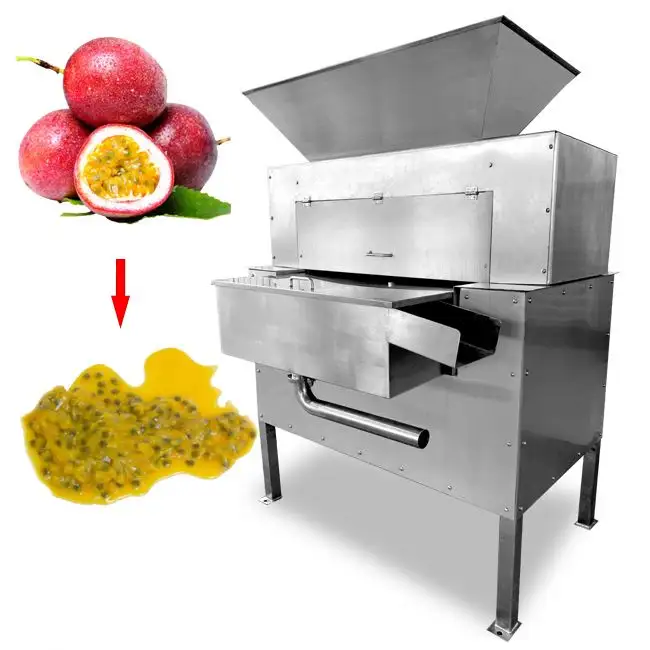 Exprimidor automático de limón, máquina extractora de pulpa de fruta de mango de pasión, máquina procesadora de extracción de fruta de pasión