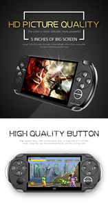 คอนโซลเกมมือถือใหม่5.1นิ้ว8GB X9ย้อนยุคมินิอาเขตเล่นวิดีโอเกมคอนโซลสำหรับ psP/GBA/nes รองรับ RMVB ร็อคคู่