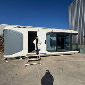 Elma evi pripri2 dubleks beton prefabrik su geçirmez çelik ofis depo inşaatı oturma odası yemek banyo dış mekan kullanımı - Product Image 1