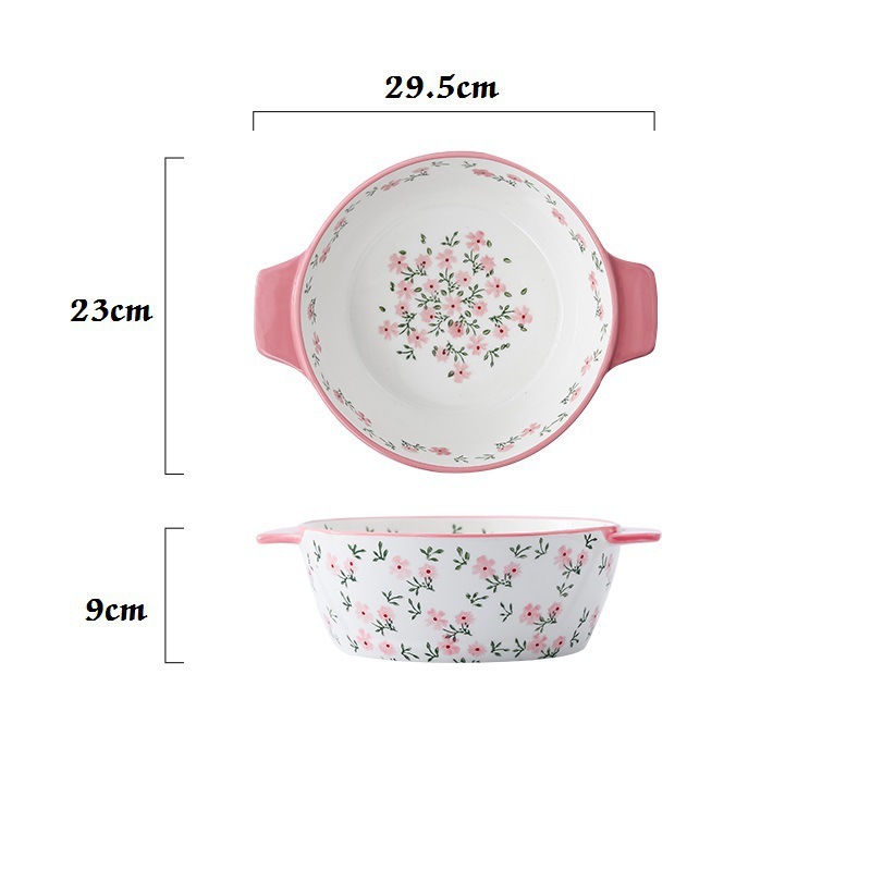 Large pink soup pot