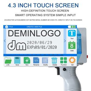 Demin D10 Hand-Tinten strahl drucker Druck datum Codierer Chargen nummer Tinten strahl karton Außen verpackungs box Tinten strahl pistole - Product Image 2