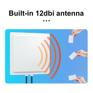 Lettore UHF RFID 12dBi integrativo UHF RFID lettore a lungo raggio 15 metri con unità di riscaldamento automatico RFID Tag Reader