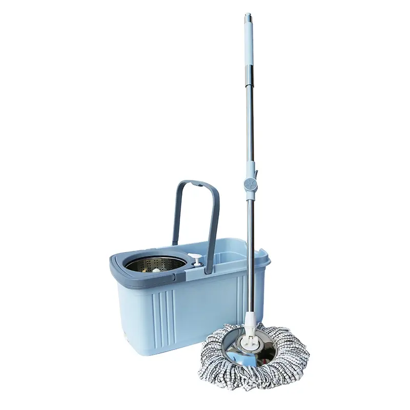 Conjunto de ferramentas mágicas para limpeza, conjunto de balde e 360 esfregão em algodão inoxidável para limpeza doméstica