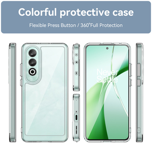 OnePlus Nord CE4 için kılıf, temizle sert akrilik hibrid yumuşak TPU tampon 2 in 1 darbeye cep telefonu kapak için OnePlus Nord CE4 - Product Image 2