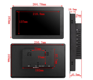 Polcd 10.1 Inch Waterproof Open Frame Embedded Industrial Capacitive Resistive Hmi <strong>Input</strong> <strong>LCD</strong> Touchscreen <strong>Monitor</strong> - Product Image 2