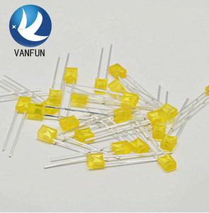 Vanfun Thiết Kế Siêu Sáng 1.8V-3.2V Vuông Loại <span class=keywords><strong>LED</strong></span> <span class=keywords><strong>Diode</strong></span> Max 5V Điện Áp Ngược Đa-Màu Thông Qua Lỗ Gắn - Product Image 3