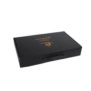 定制超耐用750毫升瓦楞纸板酒盒低最小起订量运输邮件交付伏特加龙舌兰酒压花 - Product Image 6
