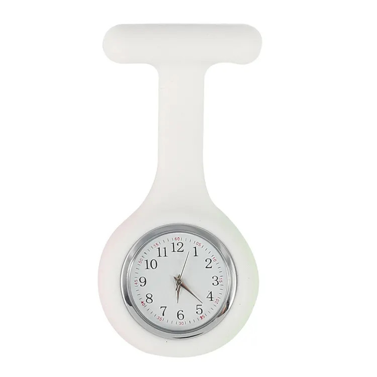 Raymons फैशन जेब घड़ियों सिलिकॉन नर्स घड़ी ब्रोच अंगरखा नि: शुल्क बैटरी डॉक्टर चिकित्सा के साथ एफओबी घड़ी reloj डी bolsillo