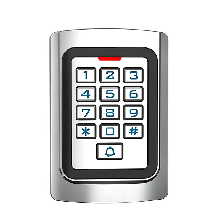 Lettore di controllo accessi per porte con scheda RFID EM impermeabile IP65 con custodia in metallo con tastiera serratura per Smart Card autonoma