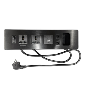 办公室USB a型C型多媒体插座通用插座会议桌带网络端口的隐藏电源板 - Product Image 6