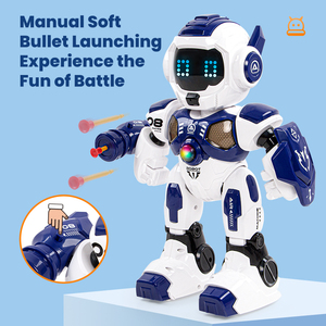JJRC K17スマートかわいい漫画ロボット玩具インテリジェントRCロボットLEDライト撮影ウォーキングプログラム可能プラスチック音楽玩具 - Product Image 5