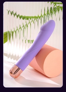 Purple Silicone G-Spot Vibrator with Waterproof Rechargeable USB Multiple Vibrating Modes-Vibrator <strong>Sex</strong> Toys