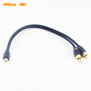 Novo Plug RCA para RCA Plug Audio Cable com 2 Audio Lines 1 minuto Audio Amp 1 ano de garantia
