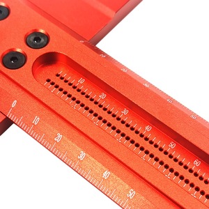 T tipi çizgi cetvel DIY ağaç İşleme marangoz ölçme yüksek hassasiyetli scriber delik ölçekli cetvel işaretleme ölçer - Product Image 4