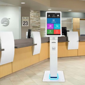 Floor-standing 23.6'' Curved Touch <strong>Display</strong> Payment Kiosk With Qr Scanner Receipt Printer Nfc Card Reader <strong>Queue</strong> <strong>System</strong> Kiosk - Product Image 3